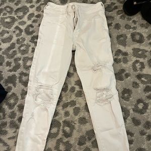 american eagle white jeans